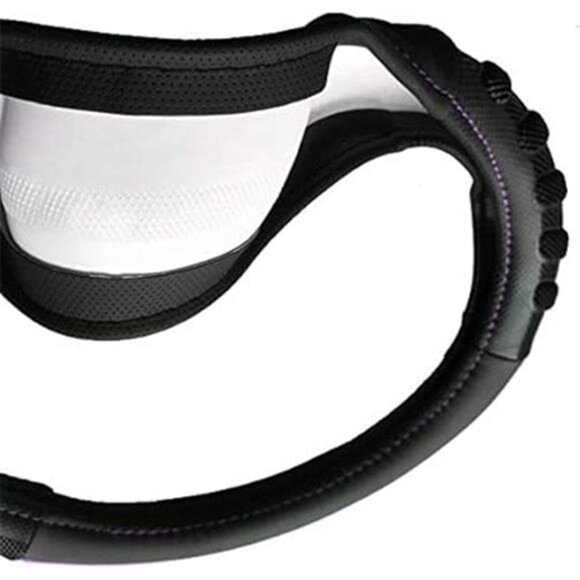 Flying Banner car Steering Wheel Cover Faux Leather Massage Universal fit 3D - Picture 6 of 7